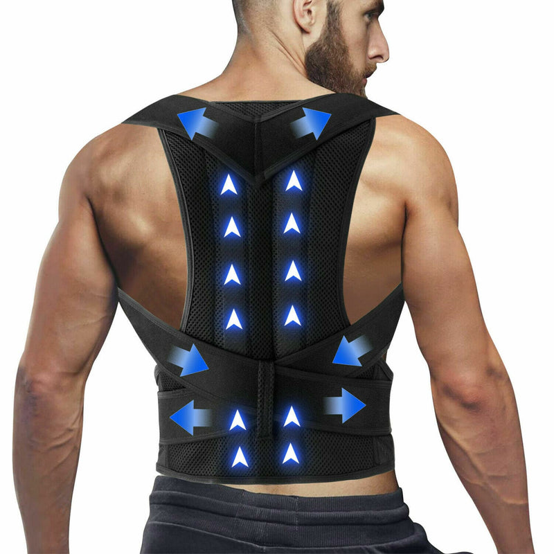 Strong Back brace for Posture Correction - Great for Work and Active Use